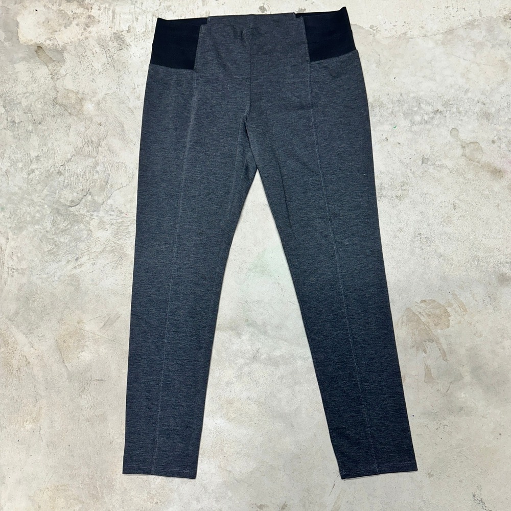 Simply Vera Wang‎ Women's XL Gray Black Waistband Leggings Pants Athleisure